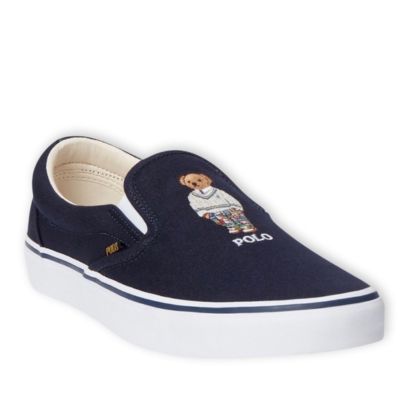 Polo Ralph Lauren Keaton Polo Bear Slip On Sneakers - Picture 8 of 13
